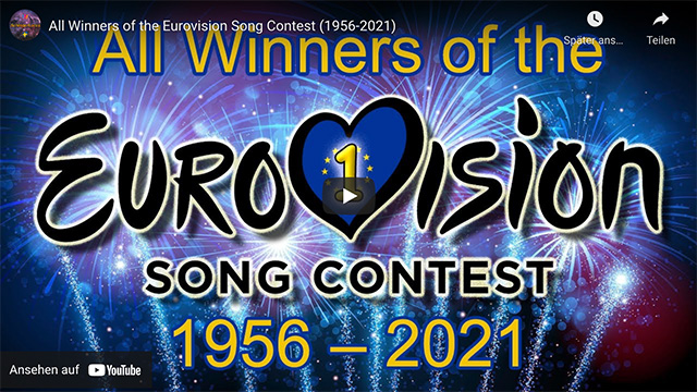 All Winners of the Eurovision Song Contest (1956-2021)